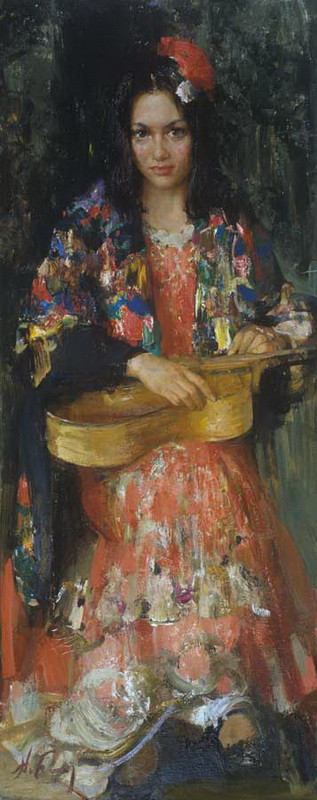 俄罗斯尼古拉·布洛欣（Nikolai Blokhin）油画人物