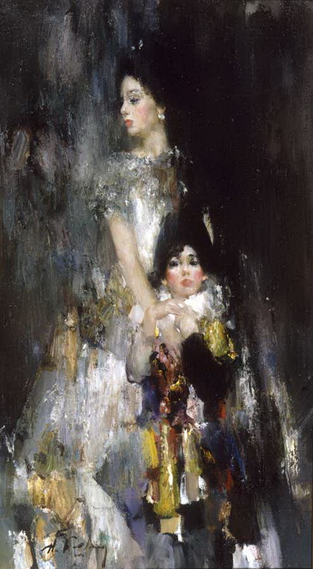俄罗斯尼古拉·布洛欣（Nikolai Blokhin）油画人物