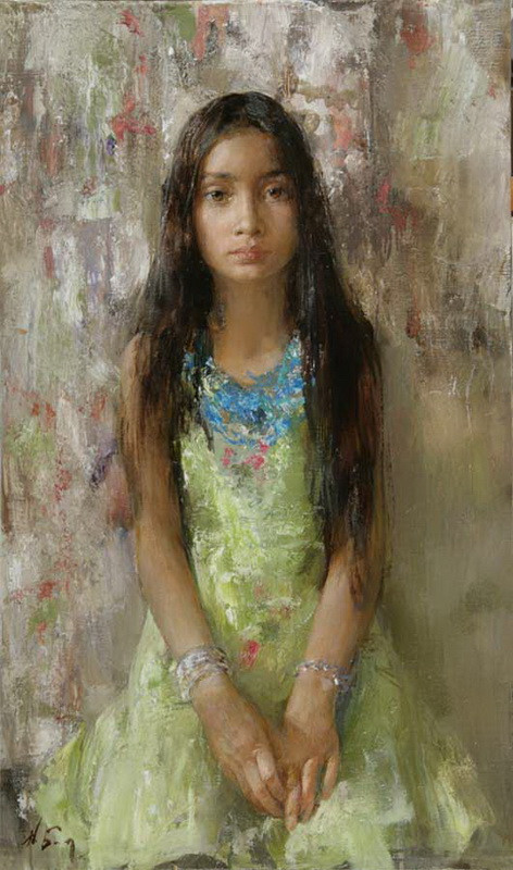 俄罗斯尼古拉·布洛欣（Nikolai Blokhin）油画人物