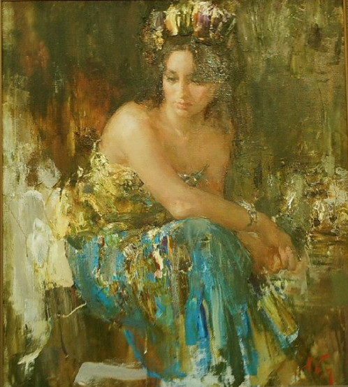 俄罗斯尼古拉·布洛欣（Nikolai Blokhin）油画人物