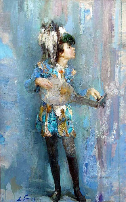 俄罗斯尼古拉·布洛欣（Nikolai Blokhin）油画人物