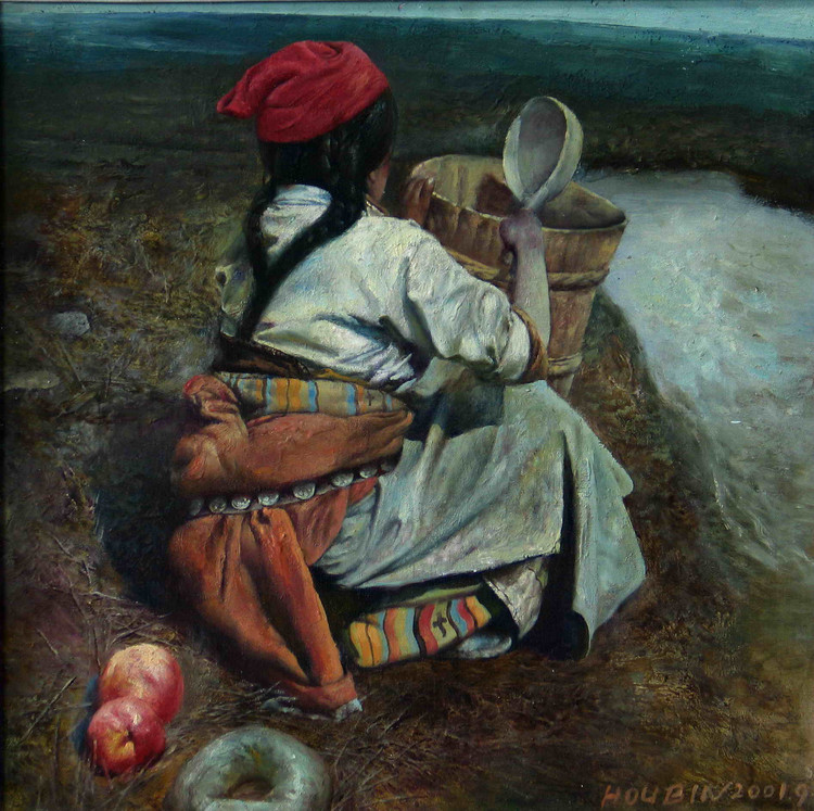 侯滨人物油画作品欣赏