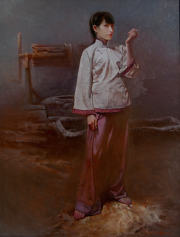 侯滨人物油画作品欣赏