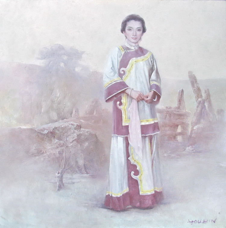 侯滨人物油画作品欣赏