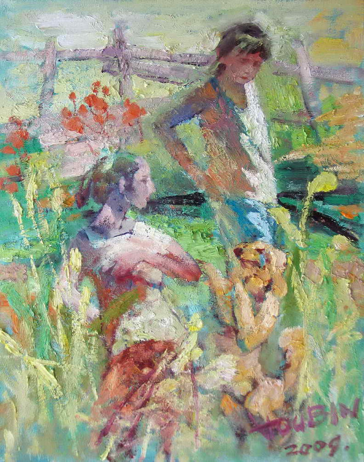 侯滨人物油画作品欣赏