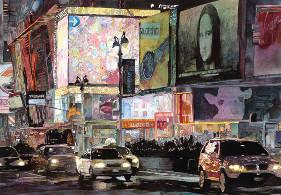美国John Salminen水彩画