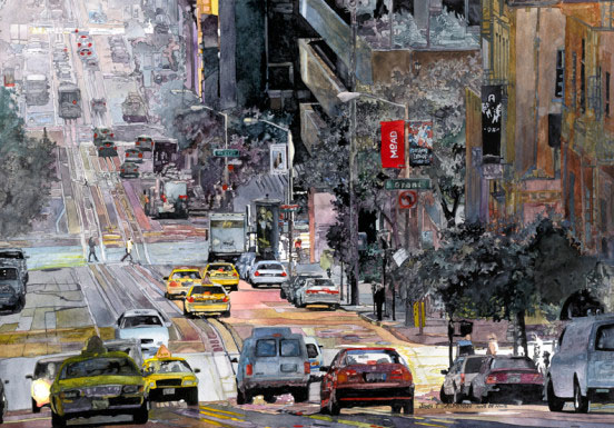 美国John Salminen水彩画