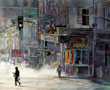美国John Salminen水彩画