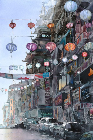 美国John Salminen水彩画