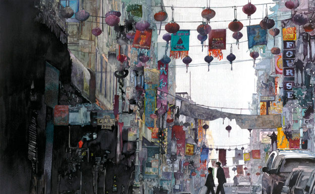 美国John Salminen水彩画