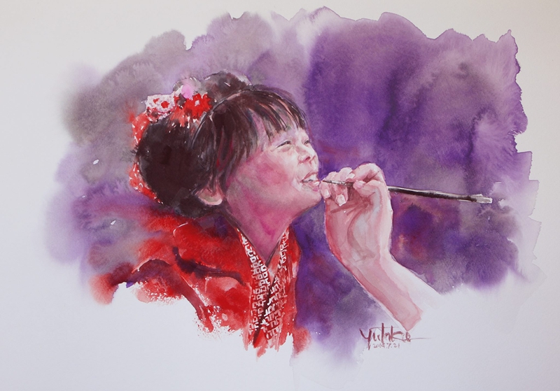 村上豊水彩绘画
