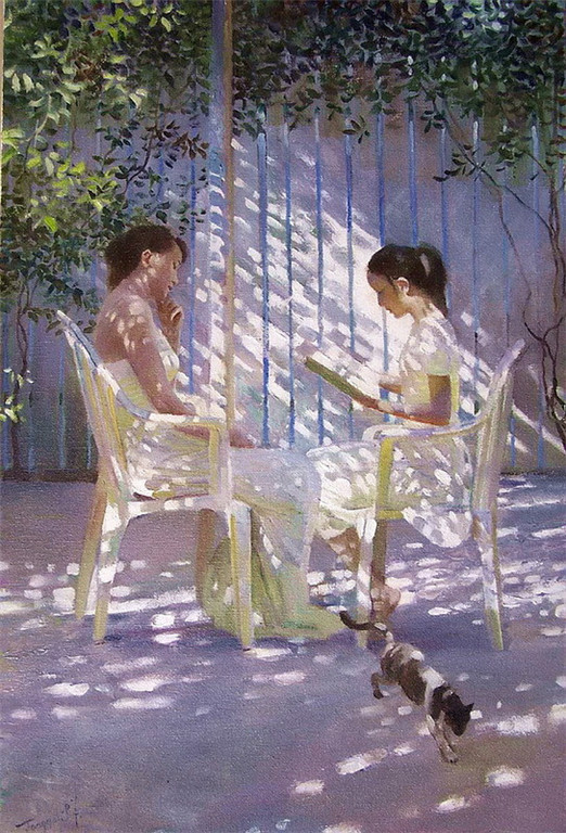 黄中羊油画作品欣赏