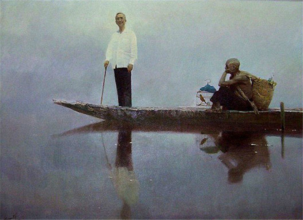 黄中羊油画作品欣赏