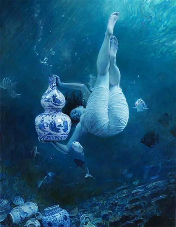 黄中羊油画作品欣赏