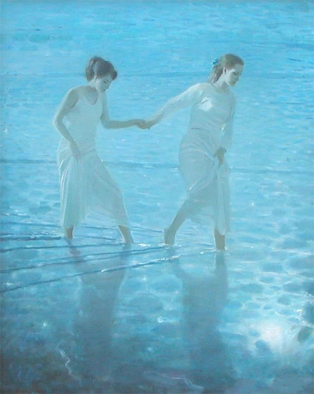 黄中羊油画作品欣赏