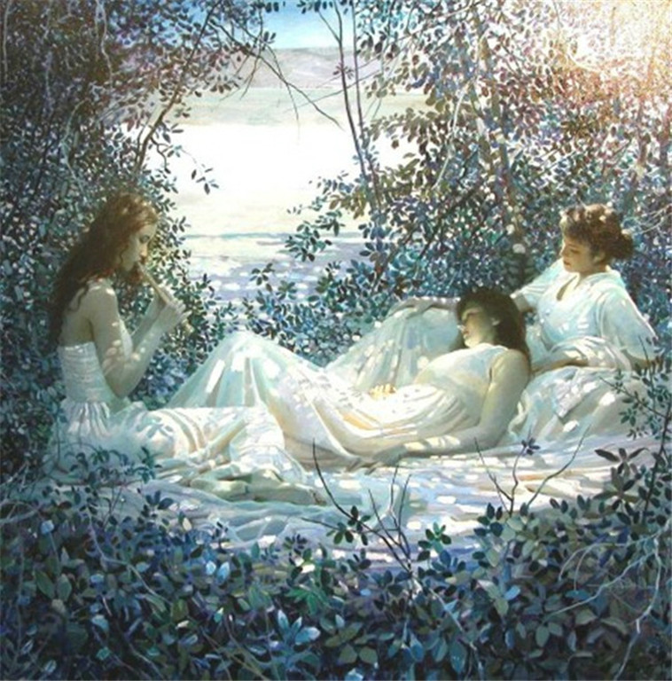 黄中羊油画作品欣赏