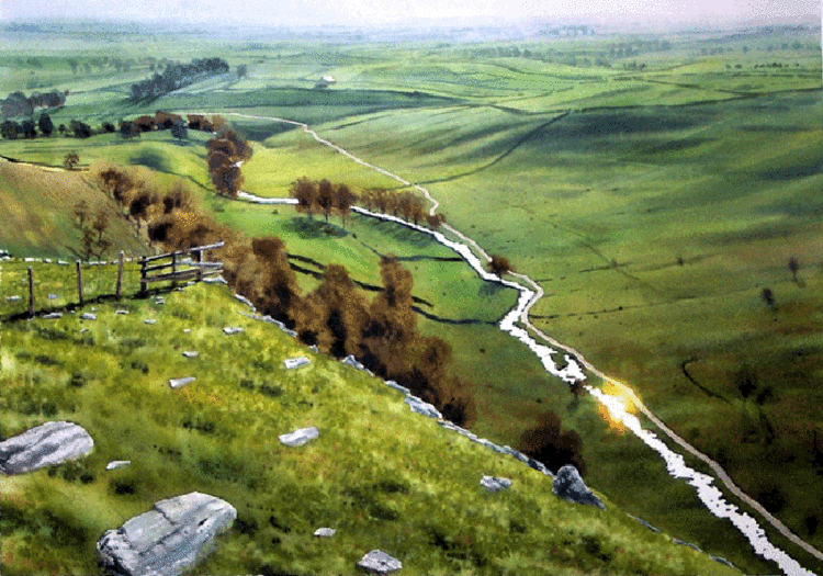 英国乔弗朗西斯道登(Joe Francis Dowden)水彩风景作品