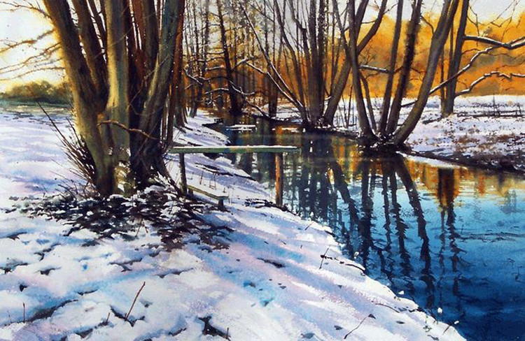 英国乔弗朗西斯道登(Joe Francis Dowden)水彩风景作品