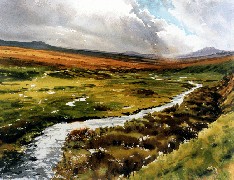 英国乔弗朗西斯道登(Joe Francis Dowden)水彩风景作品