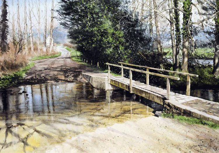 英国乔弗朗西斯道登(Joe Francis Dowden)水彩风景作品