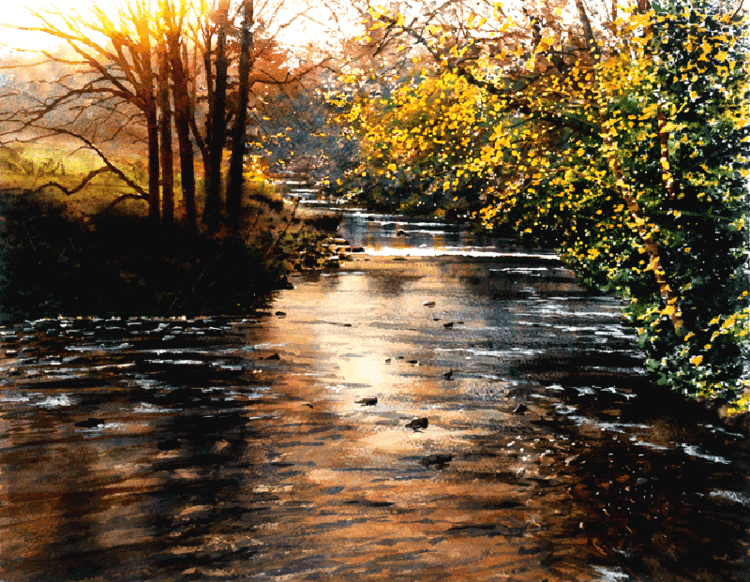 英国乔弗朗西斯道登(Joe Francis Dowden)水彩风景作品