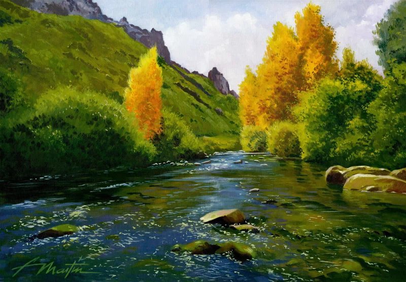 福斯蒂诺·马丁水彩画