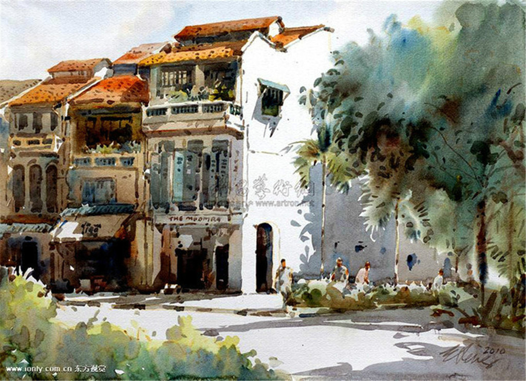 王金成水彩画