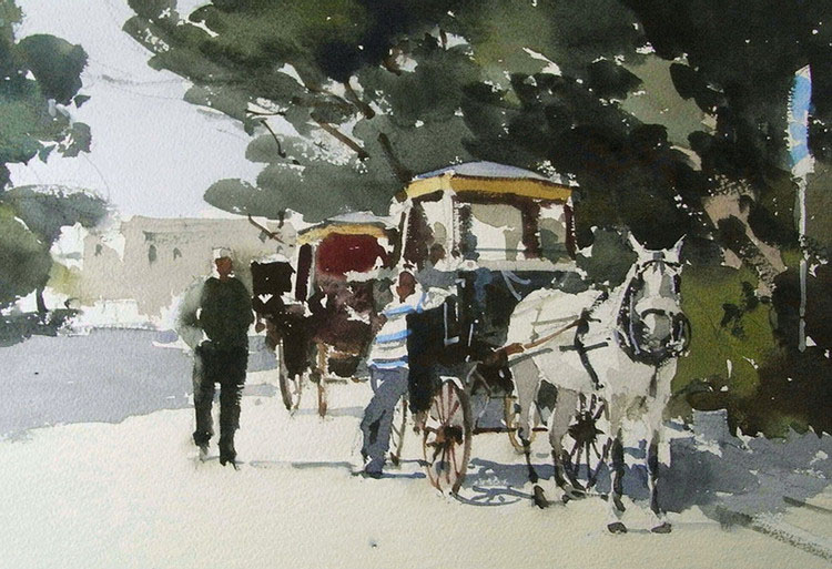 英国John Yardley水彩绘画