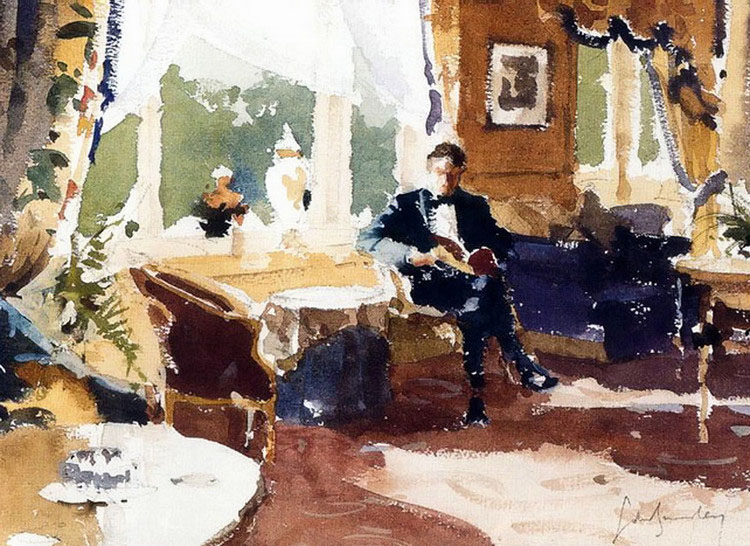 英国John Yardley水彩绘画