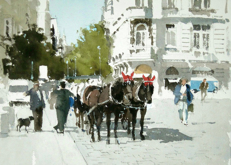 英国John Yardley水彩绘画