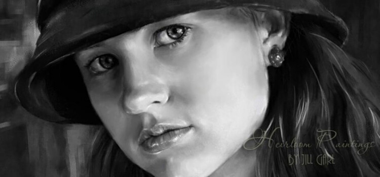 Jill Girl人物绘画作品