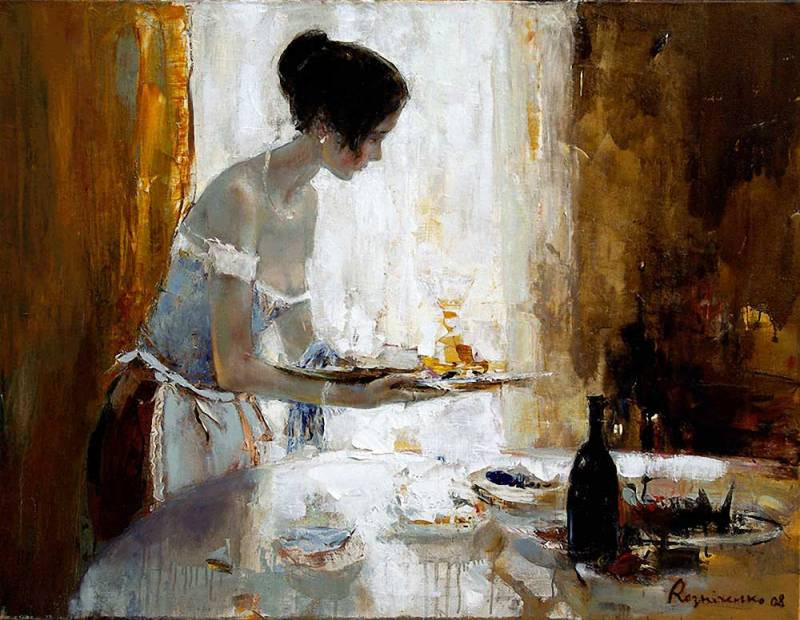 乌克兰谢尔盖·瑞斯里什柯（Сергей Резниченко）女性人物油画作品欣赏