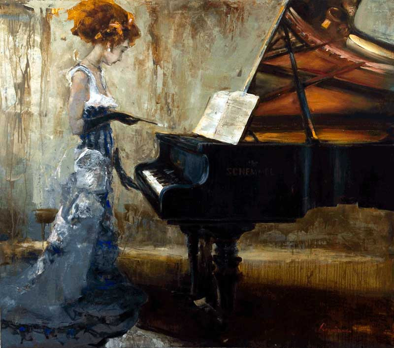 乌克兰谢尔盖·瑞斯里什柯（Сергей Резниченко）女性人物油画作品欣赏