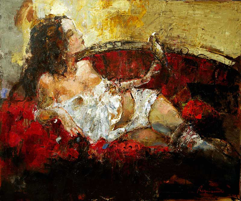 乌克兰谢尔盖·瑞斯里什柯（Сергей Резниченко）女性人物油画作品欣赏