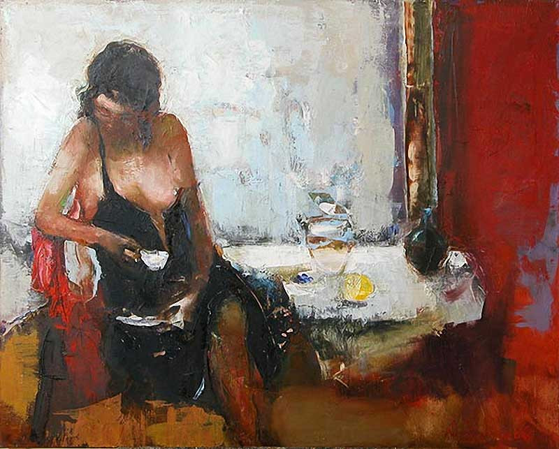 乌克兰谢尔盖·瑞斯里什柯（Сергей Резниченко）女性人物油画作品欣赏