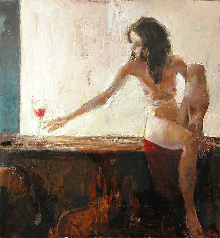 乌克兰谢尔盖·瑞斯里什柯（Сергей Резниченко）女性人物油画作品欣赏