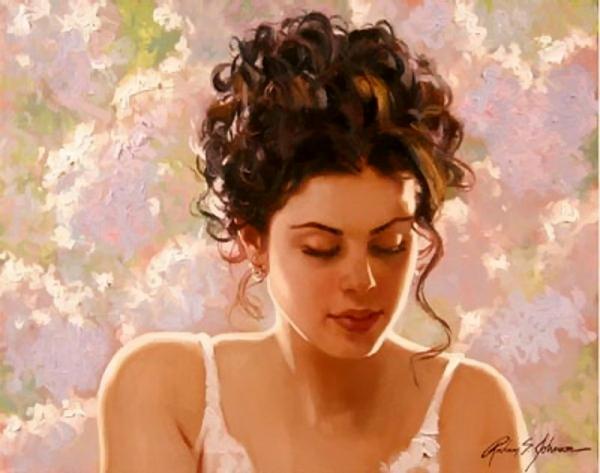 美国李察·约翰逊（Richard S Johnson）女性人物绘画
