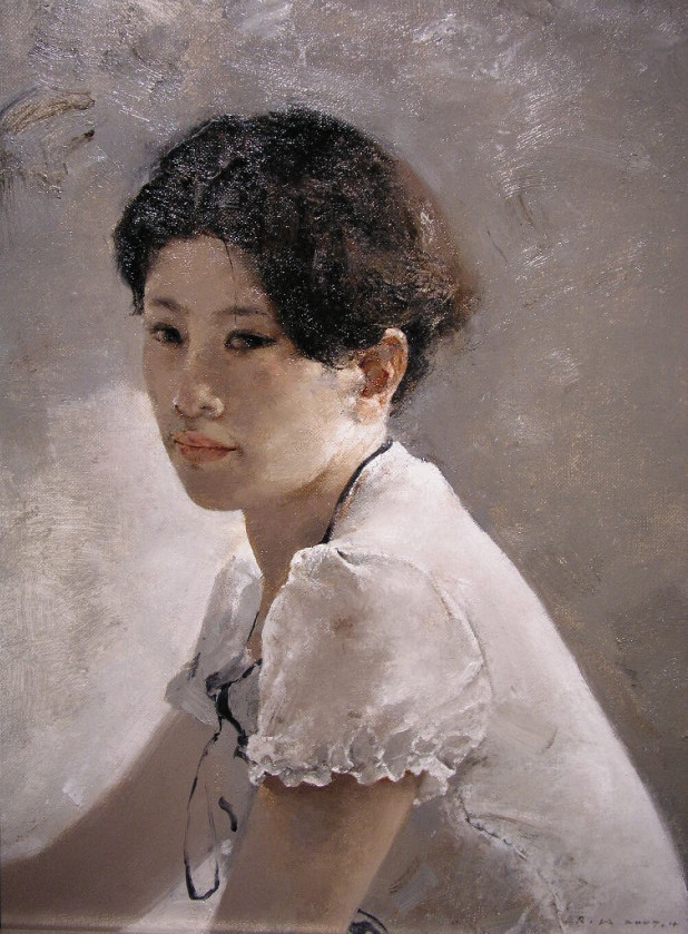 郭润文油画人物作品二