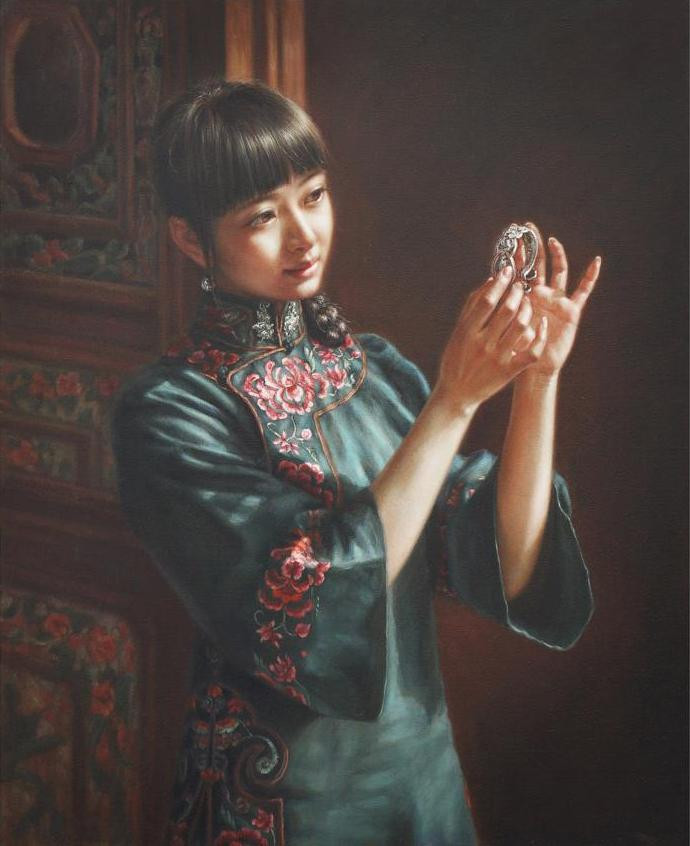 徐小稀油画人物作品