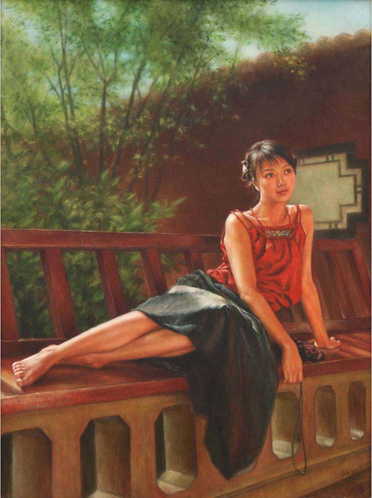 徐小稀油画人物作品