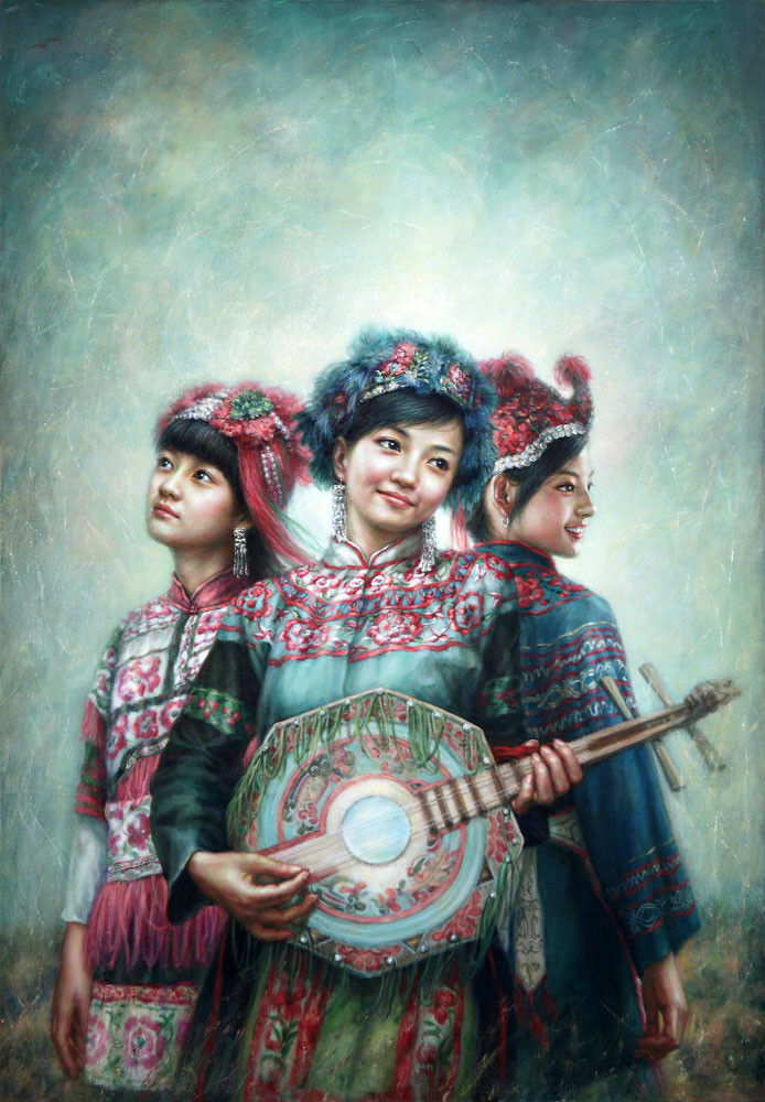 徐小稀油画人物作品