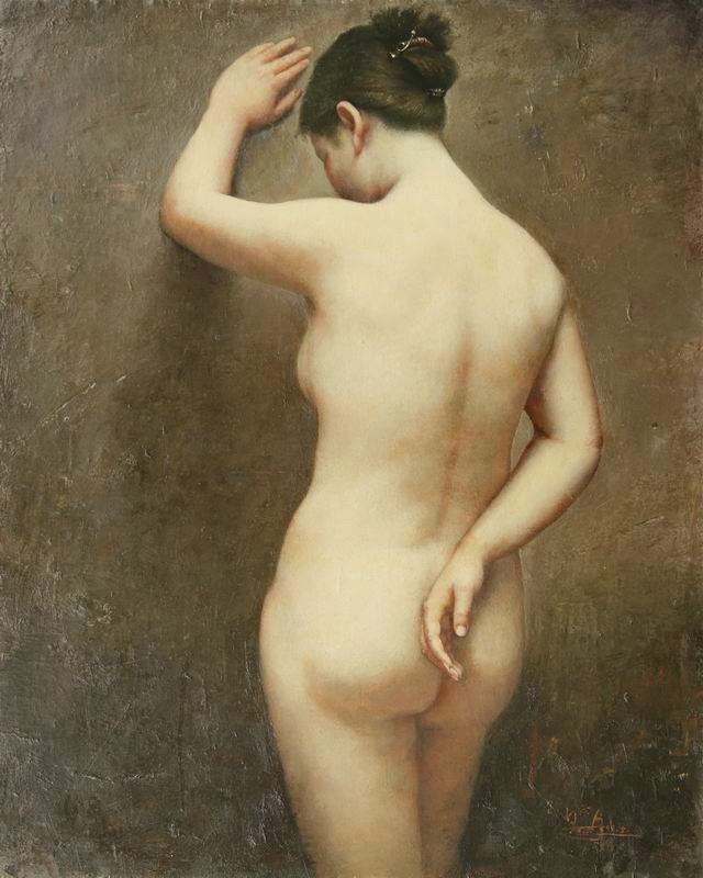 梁峰油画人物作品