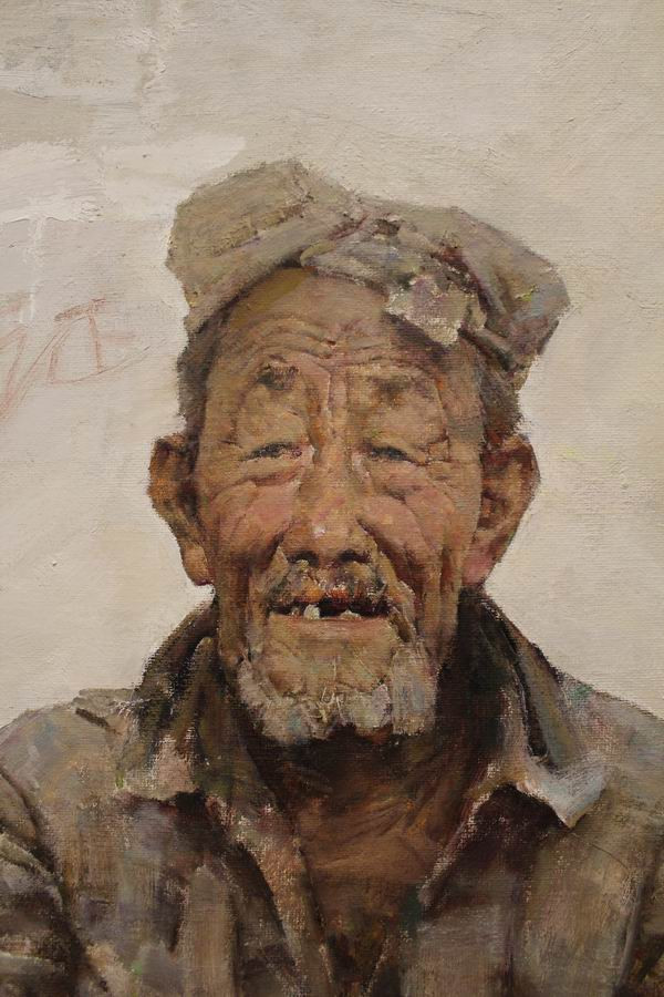 梁峰油画人物作品