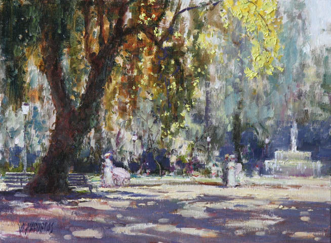 巴西画家Washington Maguetas油画风景作品