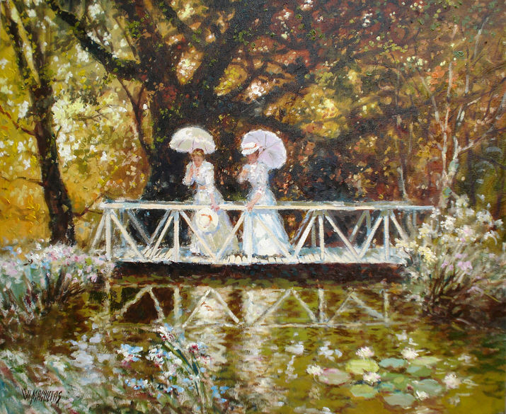 巴西画家Washington Maguetas油画风景作品