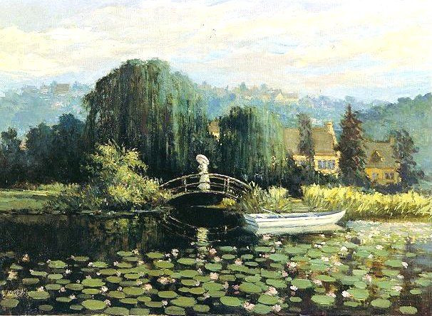 巴西画家Washington Maguetas油画风景作品