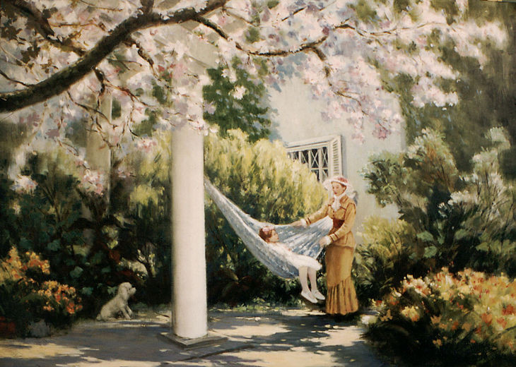 巴西画家Washington Maguetas油画风景作品