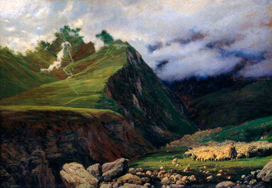 乌克兰画家尼古拉雅罗申柯（Nicholas Yaroshenko）油画风景作品
