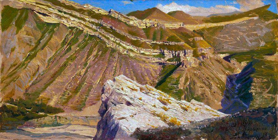 乌克兰画家尼古拉雅罗申柯（Nicholas Yaroshenko）油画风景作品