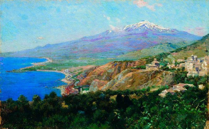 乌克兰画家尼古拉雅罗申柯（Nicholas Yaroshenko）油画风景作品